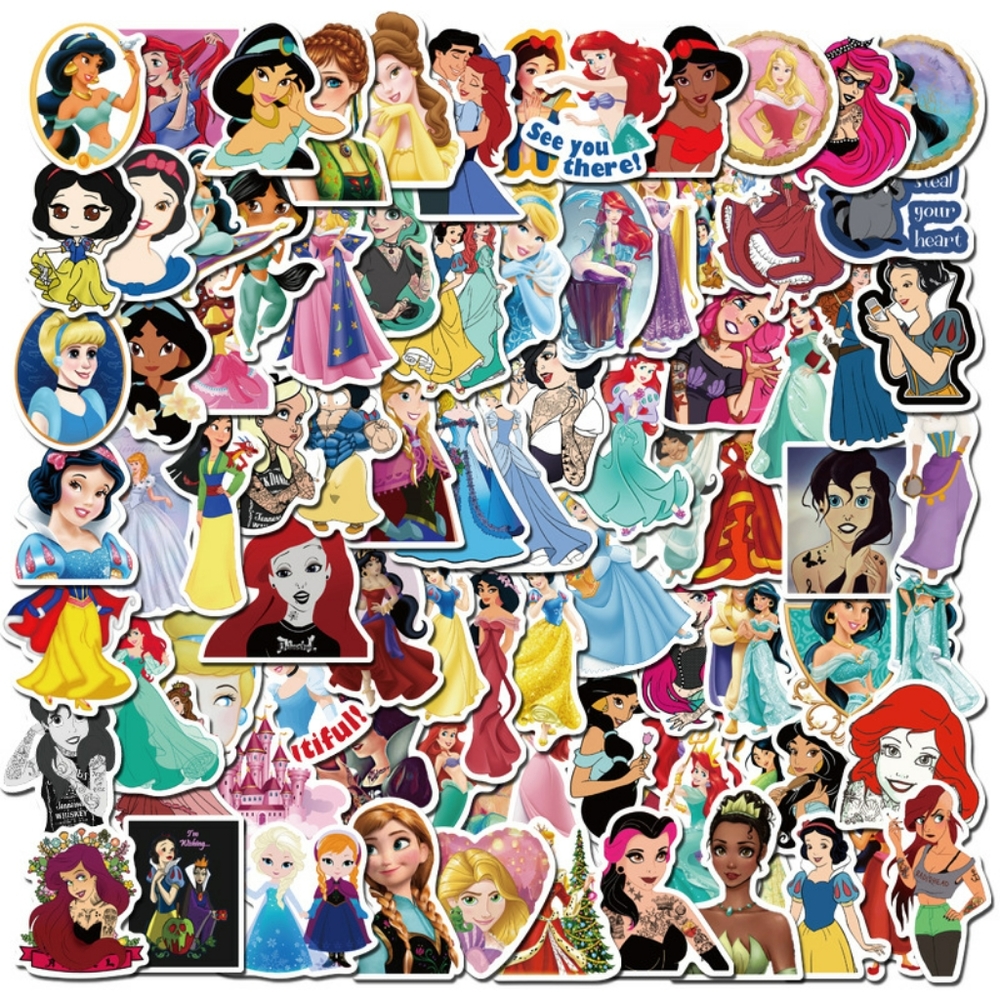 Disney, Princess, 50 stickers